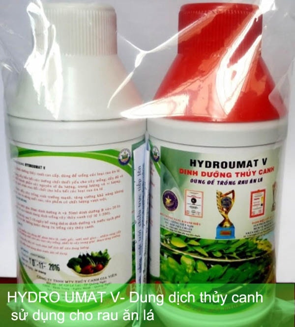 HYDRO UMAT V- Dung dịch thủy canh sử dụng cho rau ăn lá